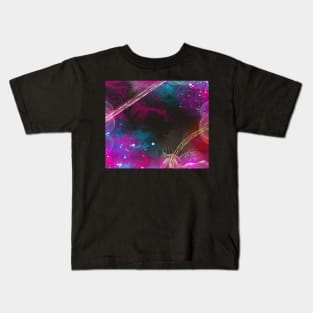 Abstract ink and metallics Kids T-Shirt